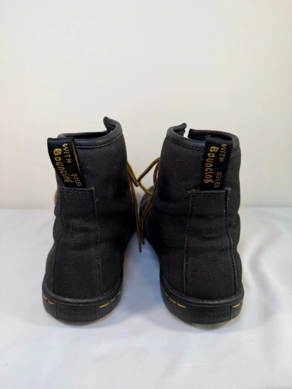 Dr DOC MARTENS Sheridan Canvas Ankle Boots Black Womens 7 - Picture 6 of 12